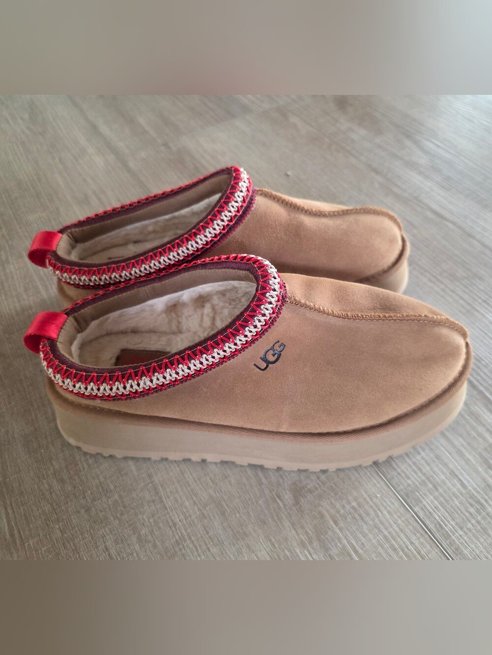 UGG Women's Taz II Suede Slippers in Chestnut SZ 39